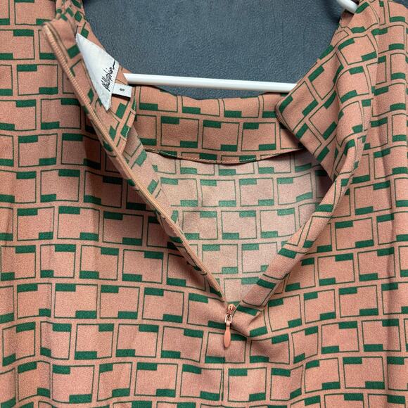 3.1 Phillip Lim Dress Womens 8 Sheer Sleeve Cottagecore Goblincore Flowy Pockets - Picture 9 of 9